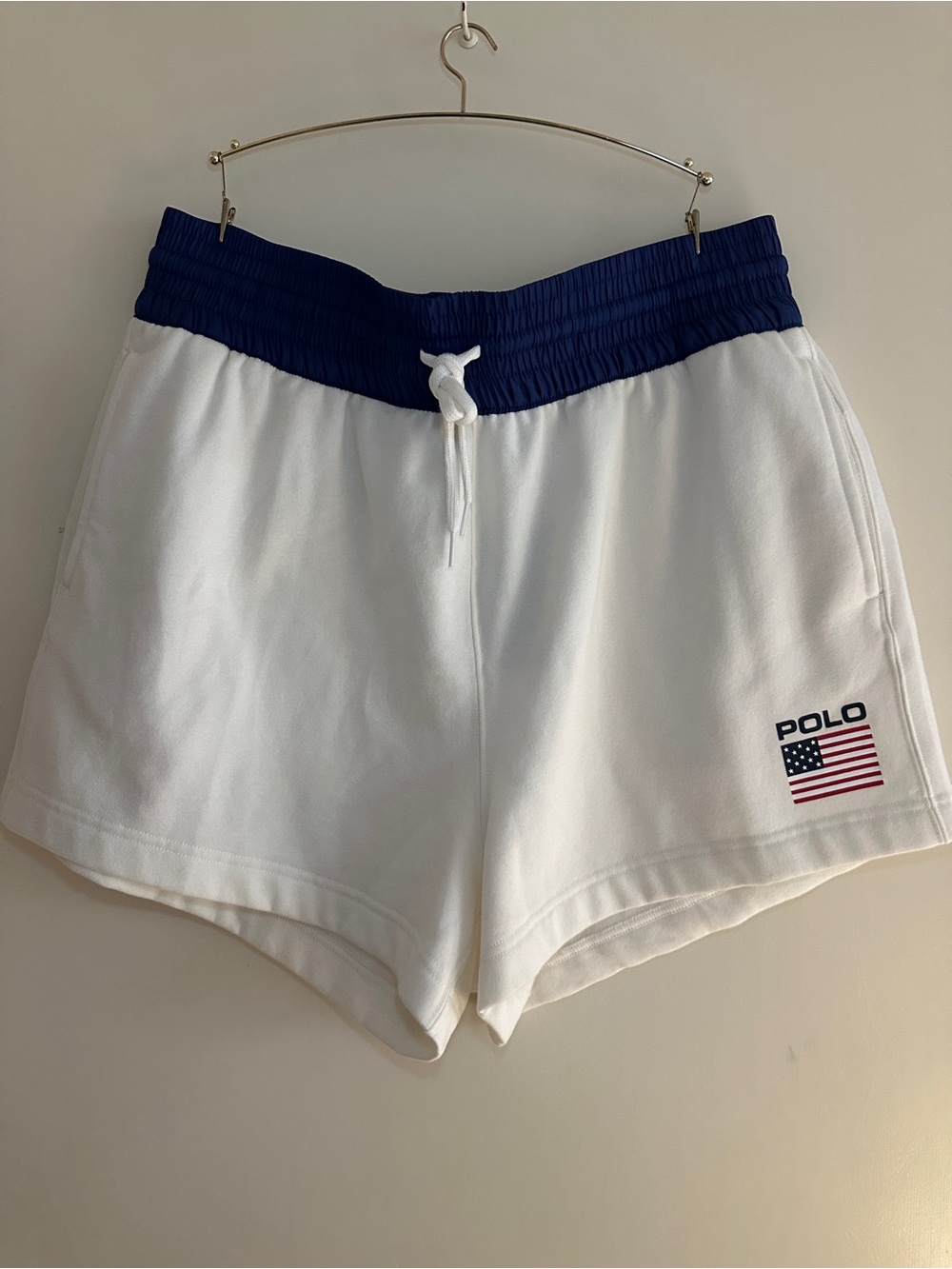 Polo Ralph Lauren Shorts Womens Large White USA Flag